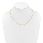 0.95mm 10K Yellow Gold Flat Cable Chain