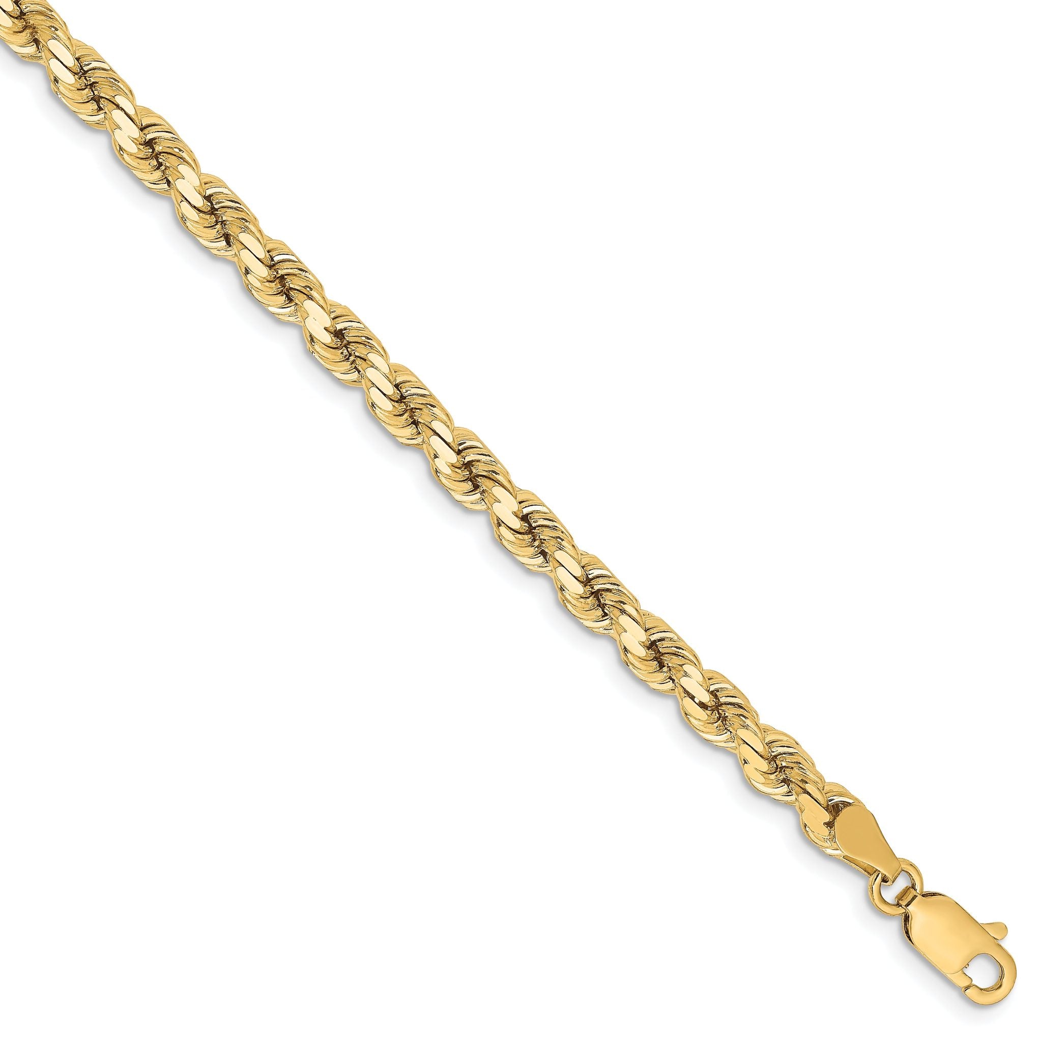 10K 4.25mm Diamond-Cut Rope Chain Main image