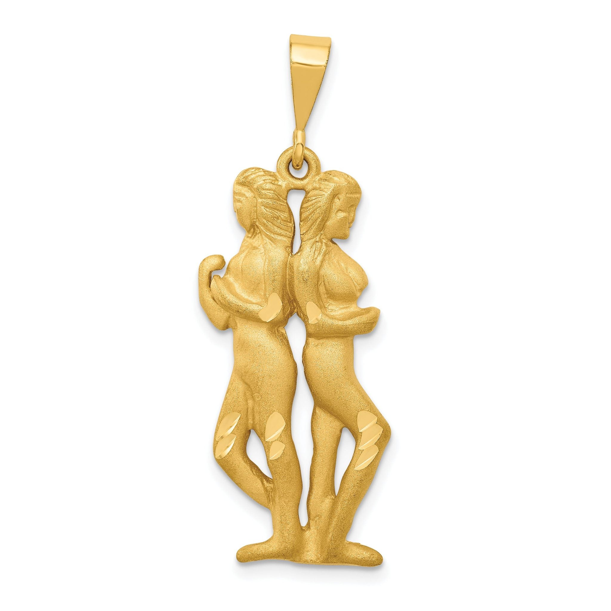10k Gemini Zodiac Charm Main image