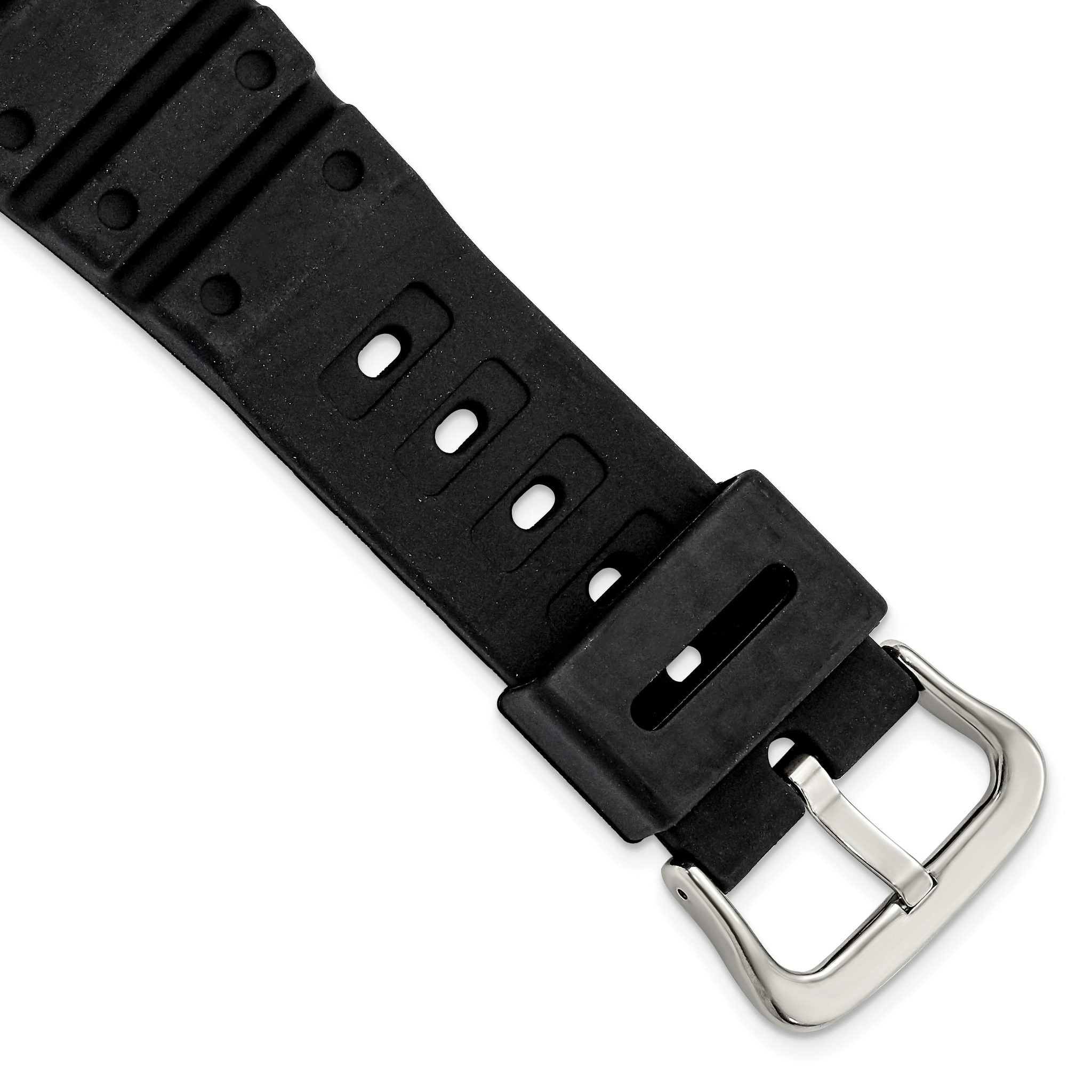 for Apple 38/40mm Smart Watch Black Polyurethane Sport with Black Adapter and Stainless Steel Buckle 8.1 inch Watch Band