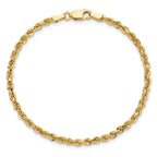 10k 3mm Diamond-cut Rope Chain