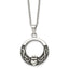 Claddagh Pendant Necklace in Stainless Steel, 18"