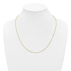 14K Gold Filled Adjustable Box Chain Necklace in 0.8mm Width