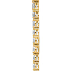 14k 40 3/8 carat Lab Grown Diamond VS+ F+ Complete Round 20 inch Graduated Tennis Necklace