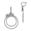 Sterling Silver 925 CZ Dangle Hoop Earrings by Sophia Jewelers