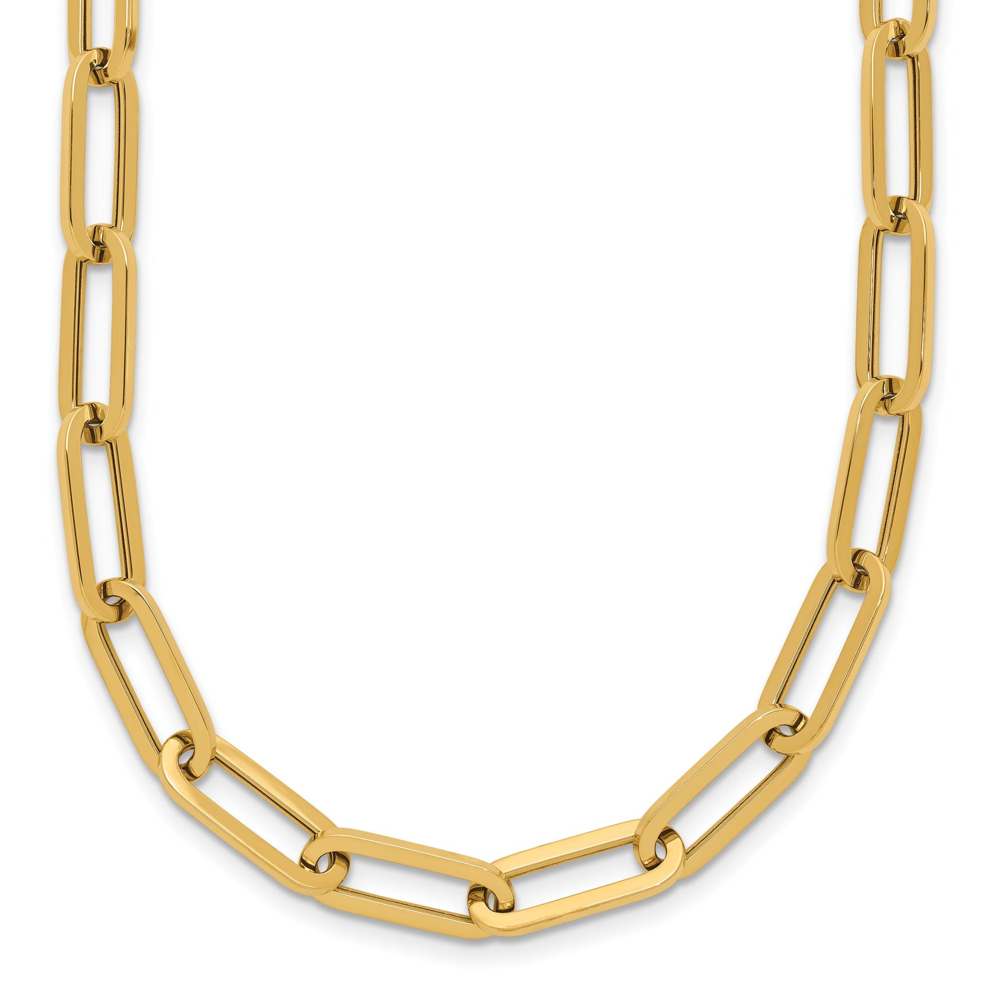 14K Polished Fancy Link Necklace Main image
