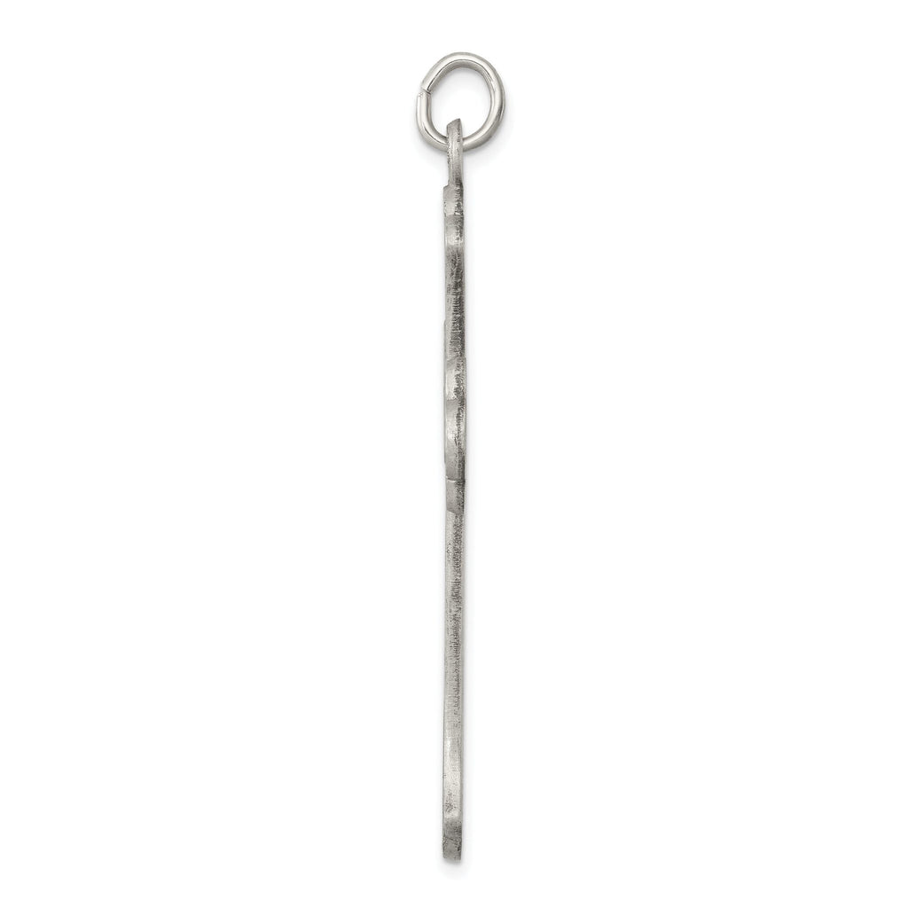 Sterling Silver 925 Cross Pendant with Antiqued Finish Elegant Design