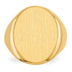 10k 20.0x16.5mm Open Back Men's Signet Ring