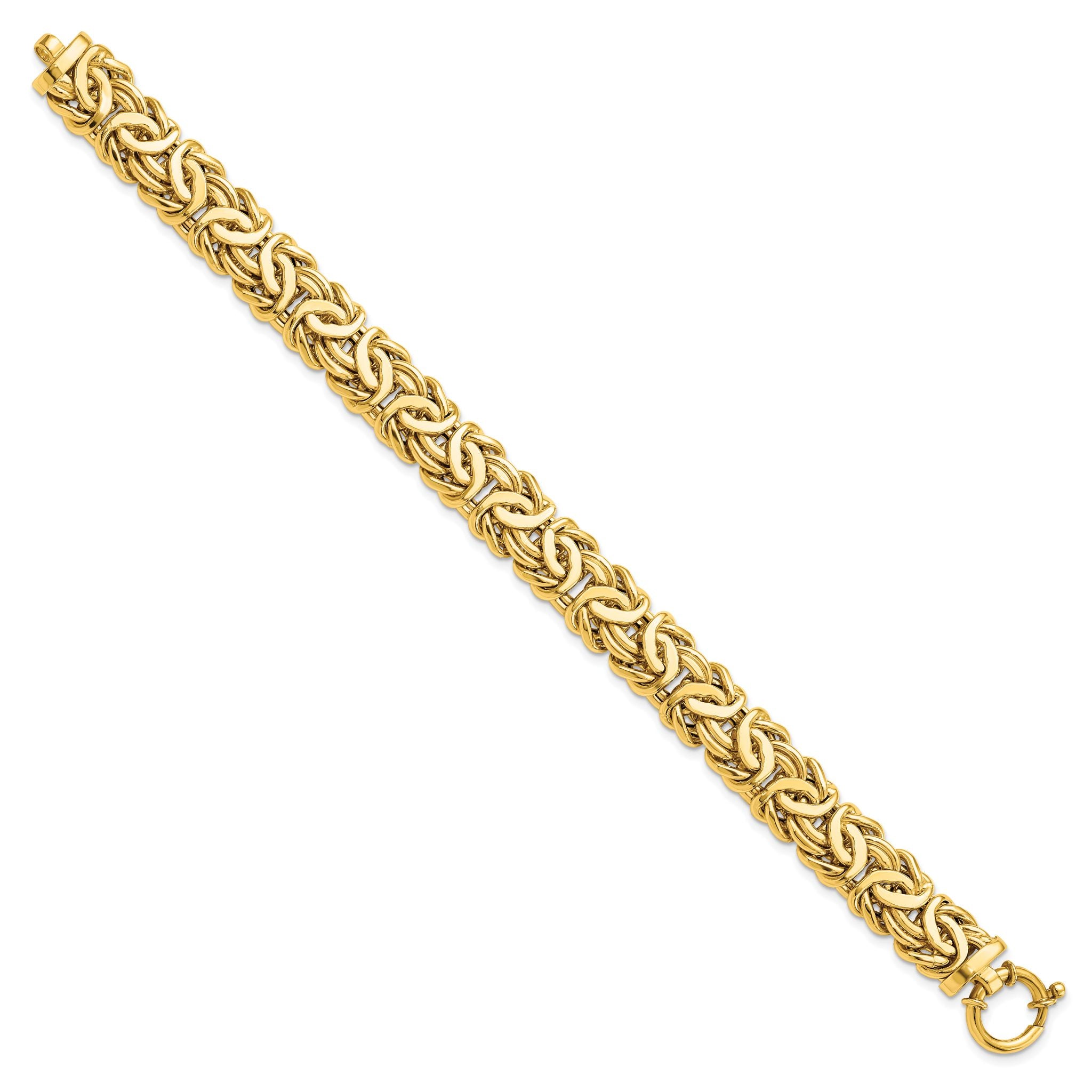 14K Polished Fancy Link Bracelet Secondary image