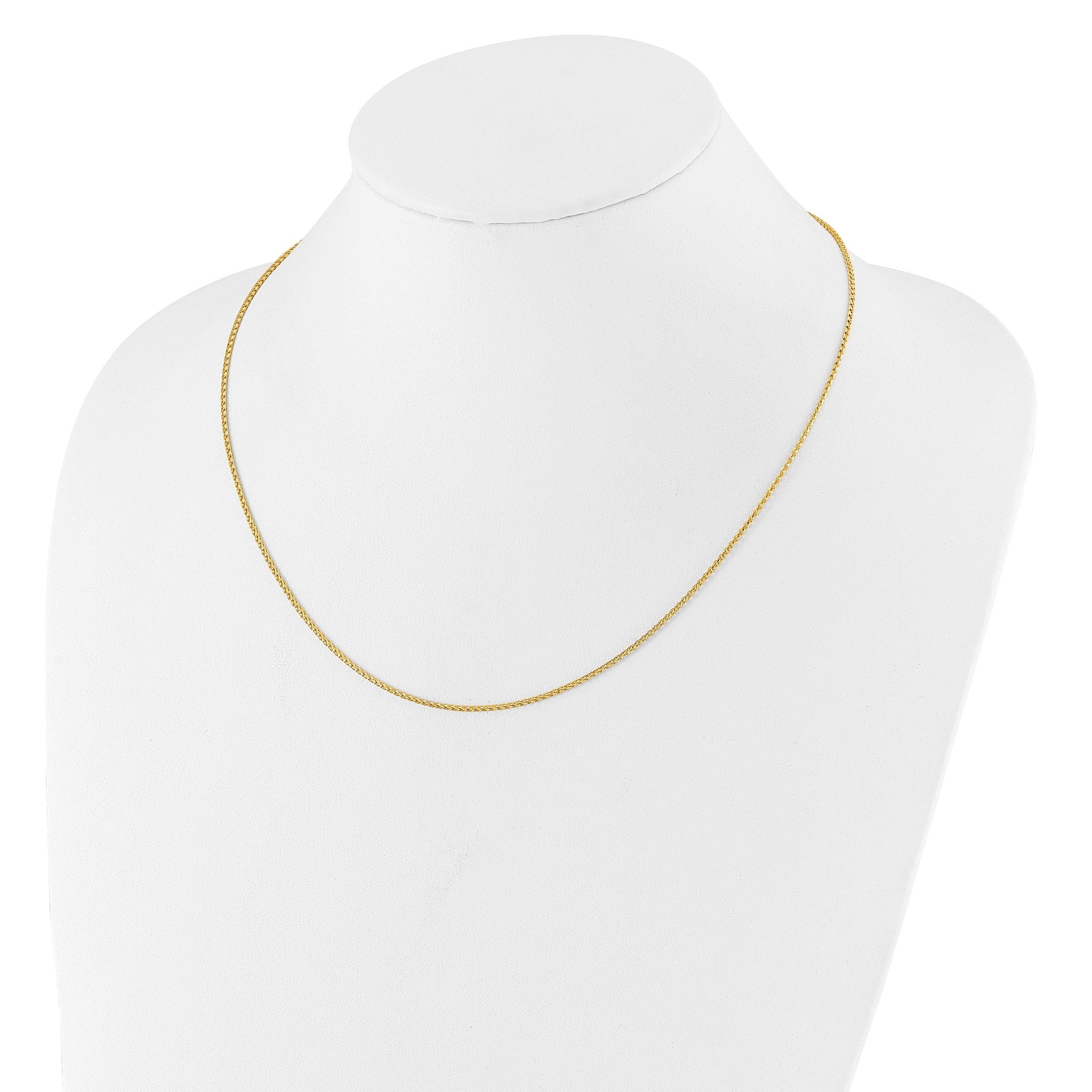 14K 1.4mm D/C Open Franco 1in+1in Adjustable Chain