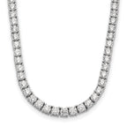 14k White Gold 10 carat Lab Grown Diamond VS+ F+ Complete 16 inch Tennis Necklace