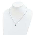 Sophia Jewelers Sterling Silver 20-Stone CZ Necklace with Extender