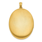 1/20 Gold Filled 34mm Enameled Flower Oval Locket