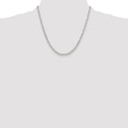 Polished Paperclip Chain Necklace in Sterling Silver, 3.5mm