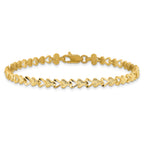 10k Heart Bracelet