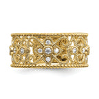 14k 1/4 carat Lab Grown Diamond VS/SI+ G+ Complete Fashion Band