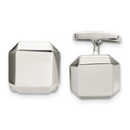 Polished Stainless Steel Cuff Links