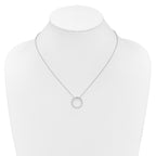 14k White Gold 1/2 carat Lab Grown Diamond VS/SI+ G+ 18 inch Round Pendant Necklace