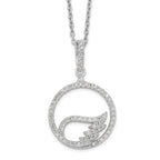 Sophia Jewelers Sterling Silver CZ Wing Necklace with Elegant Micro PavÃƒÆ’Ã†â€™Ãƒâ€šÃ†â€™ÃƒÆ’Ã¢â‚¬Å¡Ãƒâ€šÃ‚Â© Design