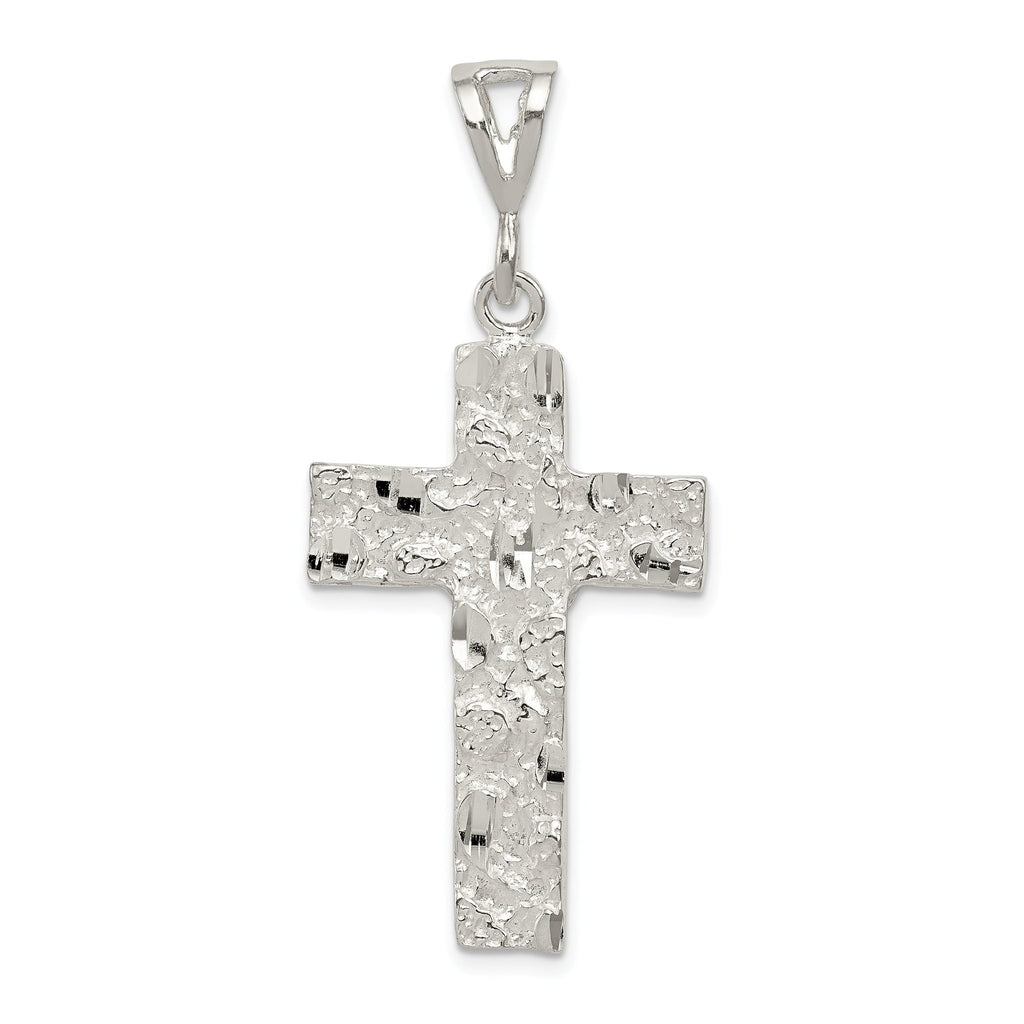 Sterling Silver 925 Cross Pendant with Polished Anti-Tarnish Finish