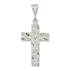 Sterling Silver 925 Cross Pendant with Polished Anti-Tarnish Finish
