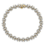 14k 6 3/4 carat Lab Grown Diamond VS+ F+ Complete Fashion Tennis Bracelet