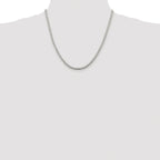 Sterling Silver Rhodium-plated 3.25mm Box Chain
