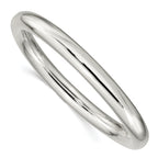 Sterling Silver 925 Polished Women's Slip-On Bangle by Sophia Jewelers