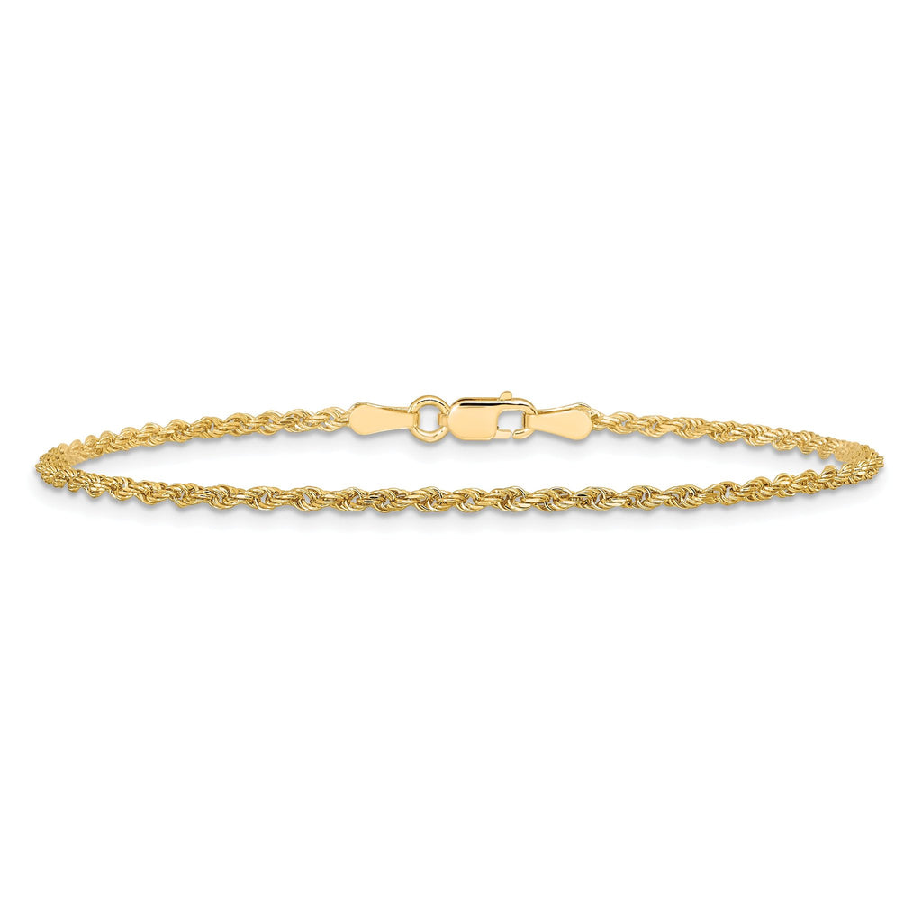 Diamond-Cut Rope Chain in 10K Yellow Gold, 1.75mm
