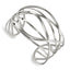 Stainless Steel Polished Cuff Bangle Bracelet for Women