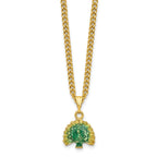 Luxury Giftware by Jere Pewter Bejeweled Crystals Gold-tone Enameled PERO Peacock on Oval Trinket Box with Matching 18 Inch Necklace