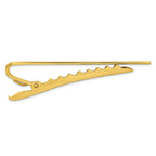 Kelly Waters Gold-plated .01 Ct. Diamond Engraveable Tie Bar