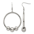 Stainless Steel Polished Drop Dangle Earrings for Women