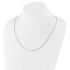 Sterling Silver Gold-plated Adjustable 1.15mm Box Chain
