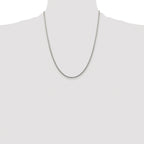 Diamond-Cut Round Box Chain Necklace in Sterling Silver