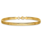 14K Polished Fancy Link Bracelet