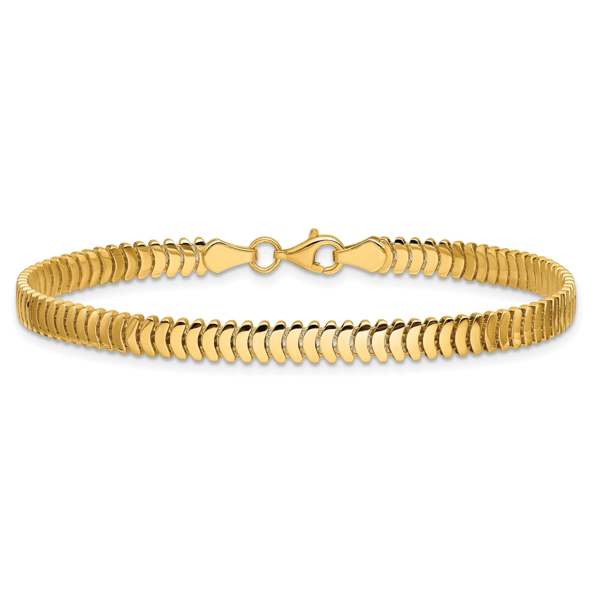 14K Polished Fancy Link Bracelet