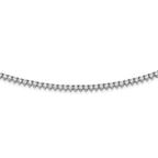 Sterling Shimmer Sterling Silver Rhodium-plated 36 inch 269 Stone CZ Riviera Necklace