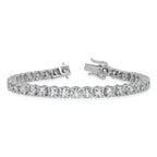 14k White Gold  11 1/8 carat Lab Grown Diamond VS+ F+ Complete Tennis Bracelet