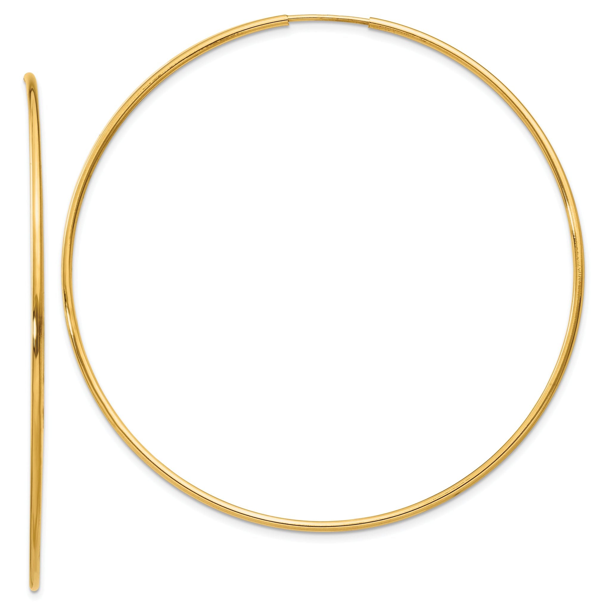 14k 1.00mm Endless Hoop Earring Main image