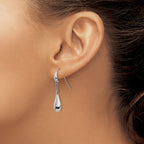 Stainless Steel Polished Drop Dangle Earrings for Women