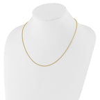 1.35mm 10K Yellow Gold Wheat Chain