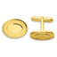 Gold-Tone Oval Engravable Cuff Links by Kelly Waters