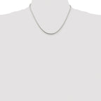 Polished Snake Chain Necklace in Sterling Silver, 2mm
