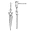 Sophia Jewelers Sterling Silver Star Dangle Earrings with 108 CZ Stones
