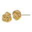 14K Gold Polished Triple Knot Love Knot Earrings for Women