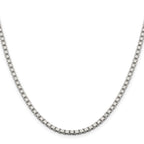 Sterling Silver 3.25mm Box Chain