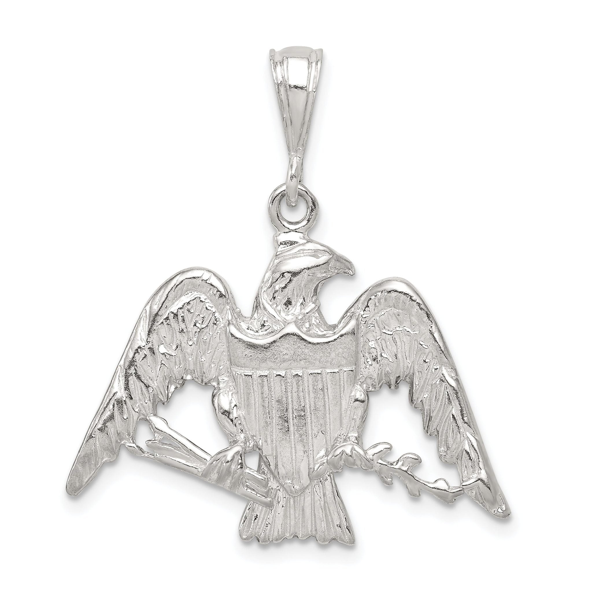 Sophia Jewelers 925 Sterling Silver Eagle Charm with Anti-Tarnish Finish