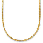14K 7 inch 1.3mm Franco with Lobster Clasp Bracelet