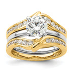 14k 5/8 carat Lab Grown Diamond VS/SI+ G+ Complete Ring Guard